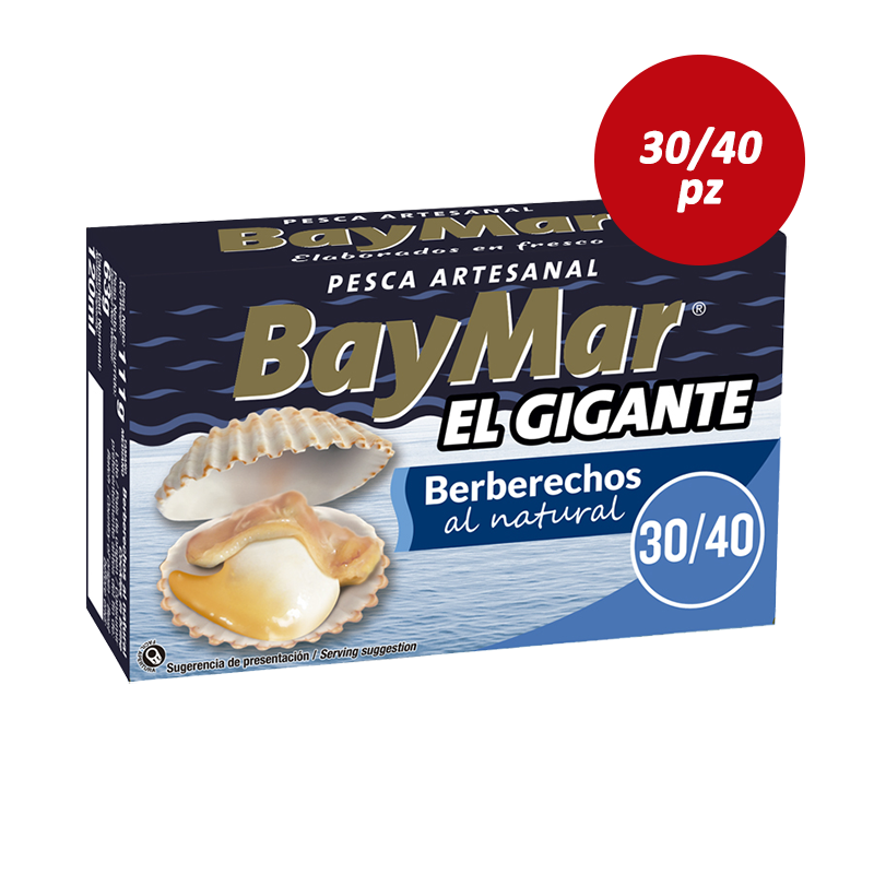 Berberechos al Natural Baymar el GIGANTE 30/40