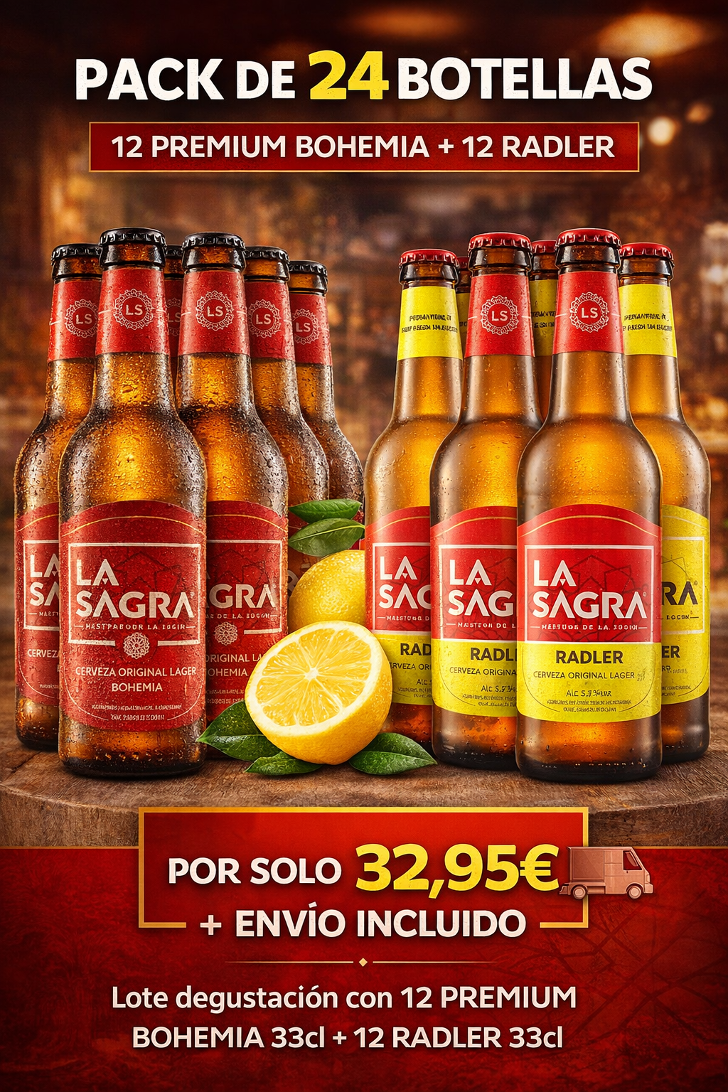 Pack Degustacion La Sagra Premium y La Sagra Radler