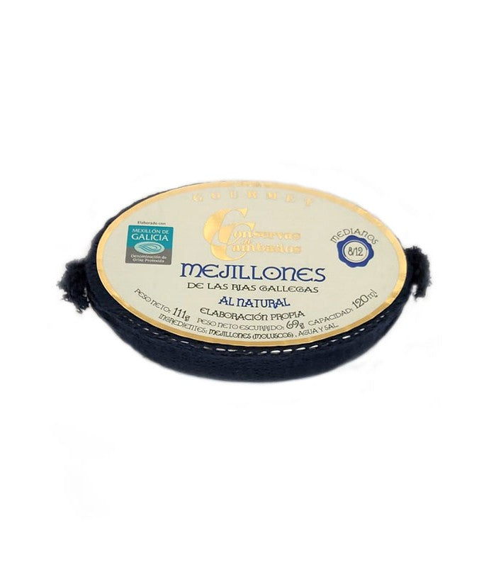Mejillones al Natural Rias Gallegas 8/12Piezas