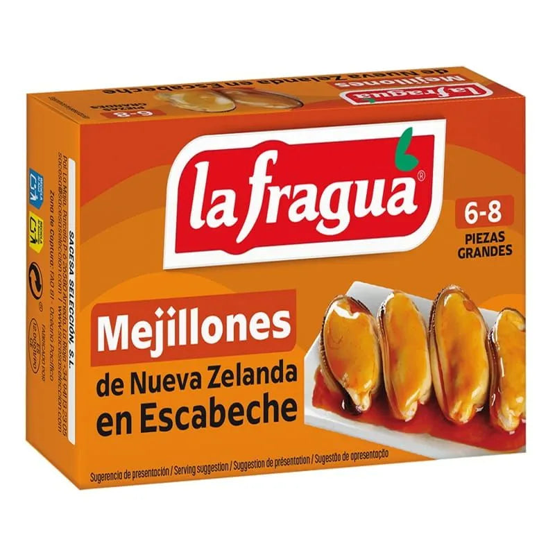 Mejillones en Escabeche La Fragua 6-8 Piezas