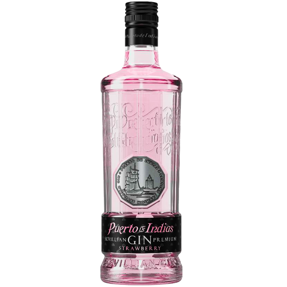 Ginebra Puerto De Indias Fresa 37,5º 70cl - Distri Ortiz