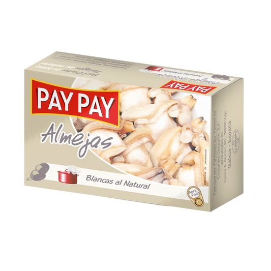 Almejas Blancas al Natural Pay Pay 120ml