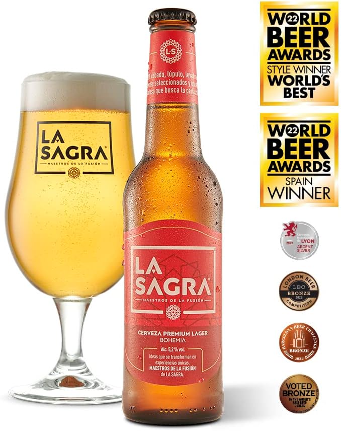 Cerveza La Sagra Premium Lager Tercio 33cl