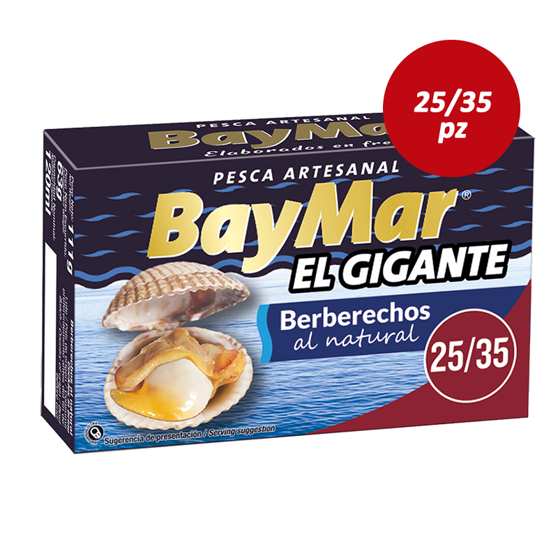 Berberechos al Natural Baymar le GIGANTE 25/35