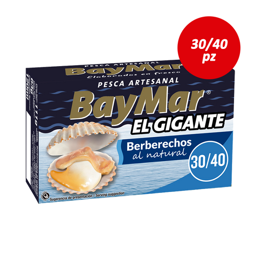 Berberechos al Natural Baymar el GIGANTE 30/40