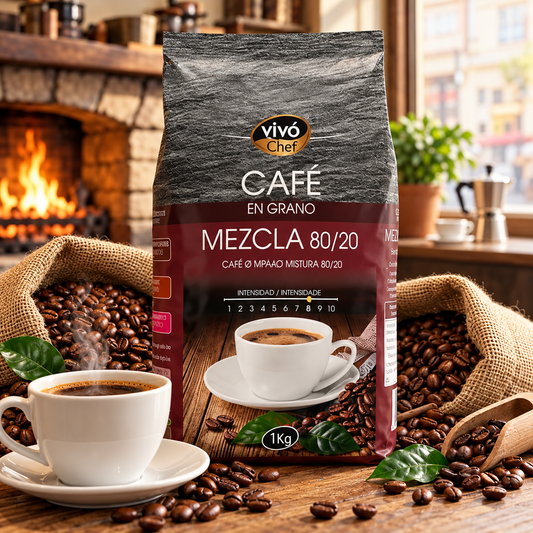 Café en Grano Vivó Chef Mezcla 80/20 – 1 kg