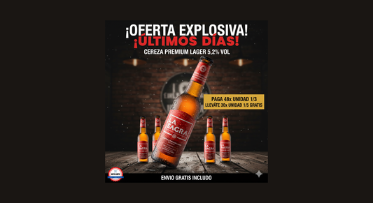 Pack 24x Cerveza La Sagra Premium Lager Tercio 33cl (Envío Gratis)
