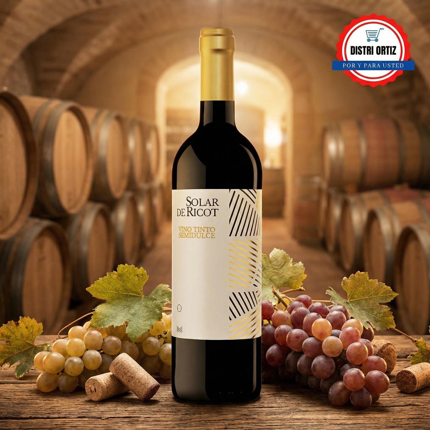Vino Solar De Ricot Tinto Semidulce 75cl