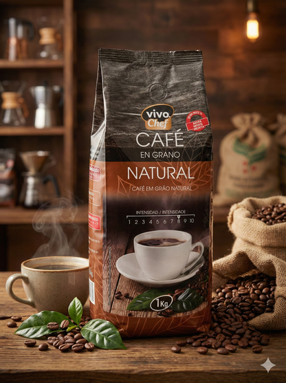 Cafe en Grano Natural Vivochef 1Kg