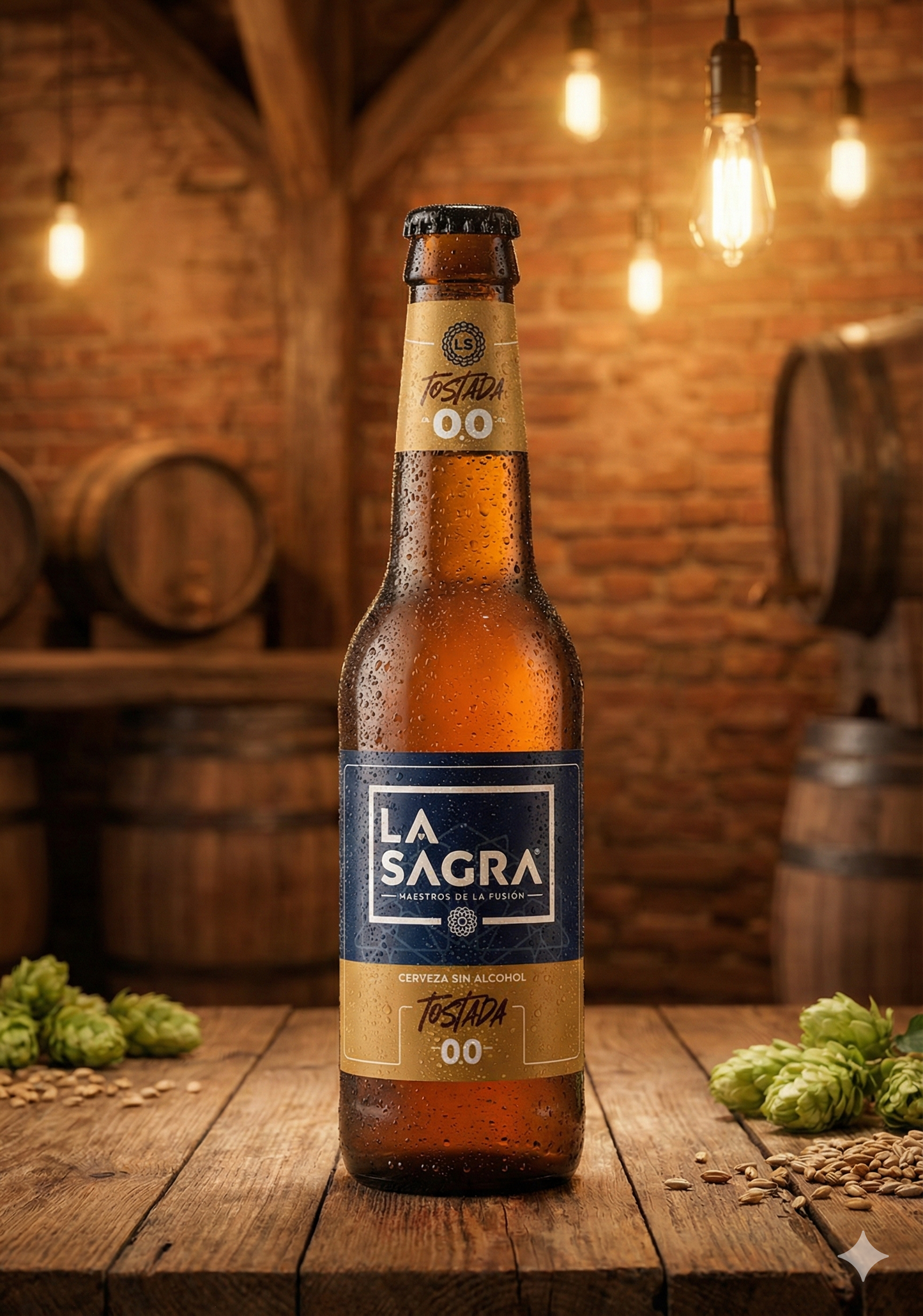 Cerveza La Sagra 0`0 Tostada 33cl