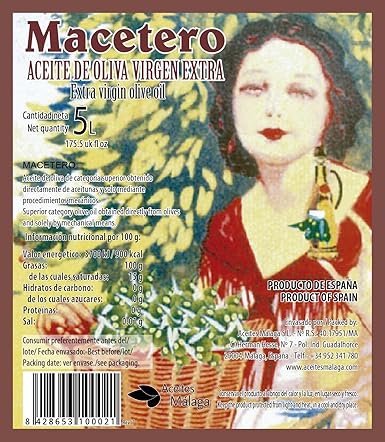 Aceite Oliva Virgen Extra Macetero 5 Litros