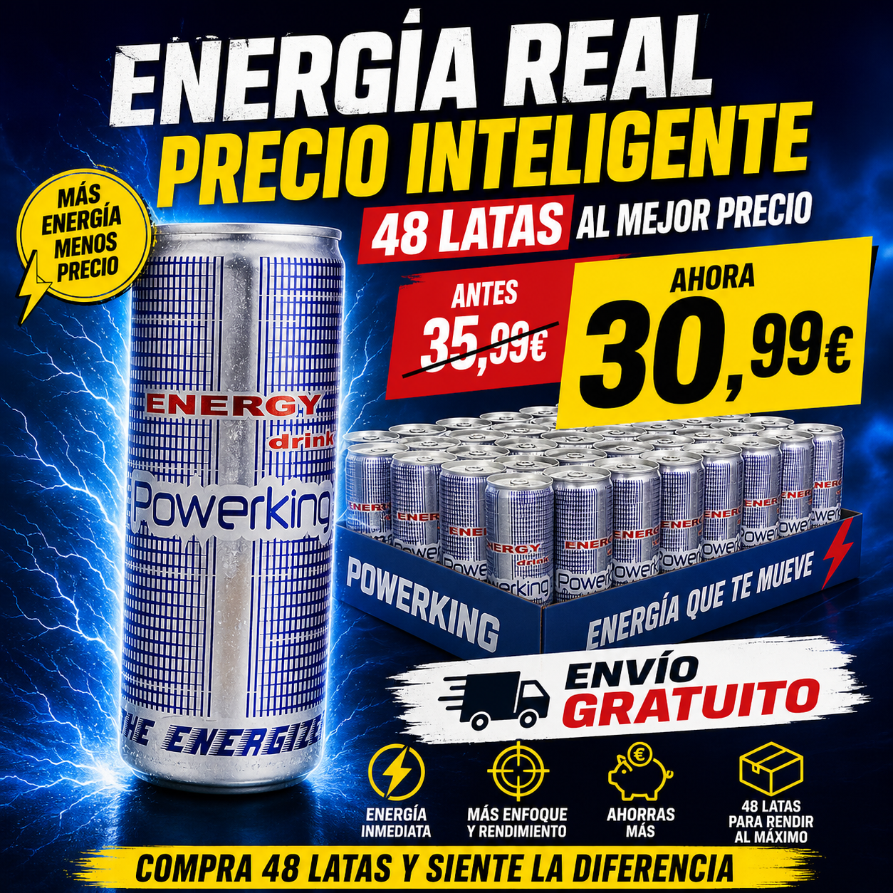 Bebida Energetica Power King 25cl