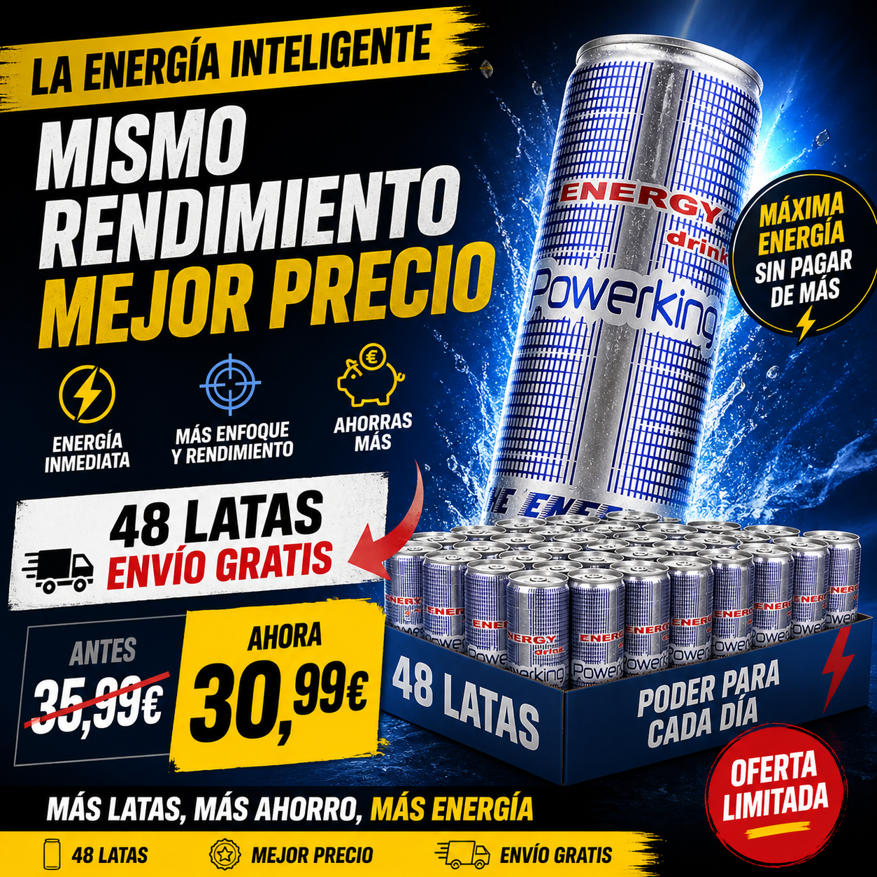 Bebida Energetica Power King 25cl