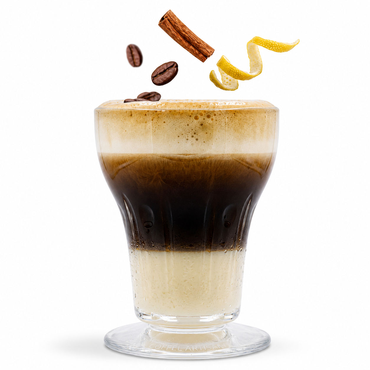 Copa asiática de cristal para café y bebidas