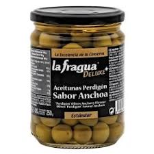 Aceitunas Perdigón Sabor Anchoa La Fragua 445g