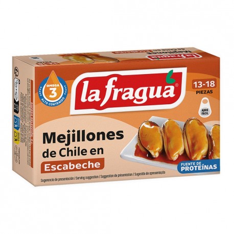 Mejillones De Chile En Escabeche La Fragua 13-18 Piezas