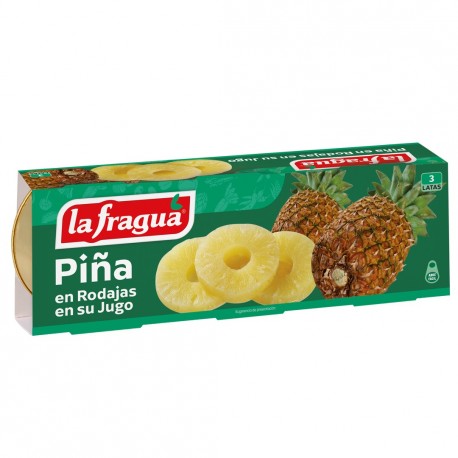 Piña En Rodajas En Su Jugo La Fragua Pack 3