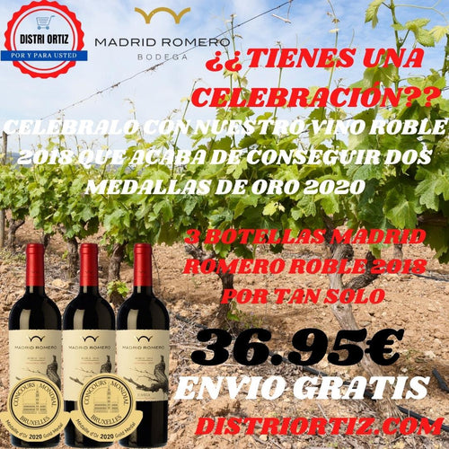 Promo Vino Madrid Romero Roble 2018 - Distri Ortiz