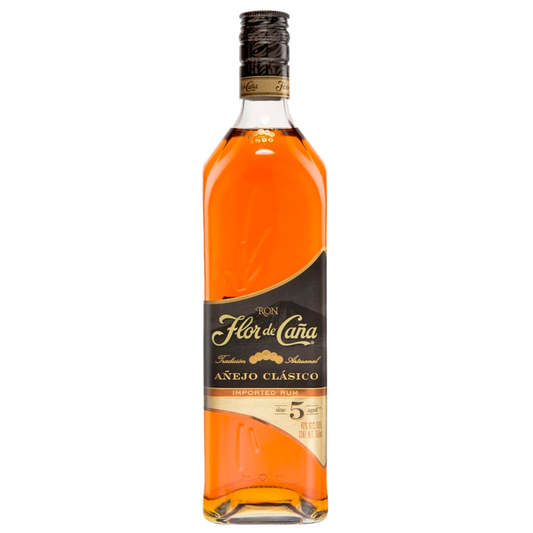 Ron Flor De Caña 5 Años Añejo Clasico 40º 70cl - Distri Ortiz