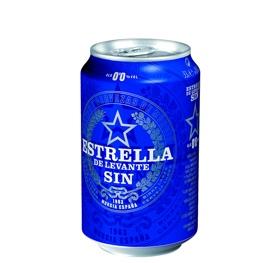 Cerveza Estrella Levante 0,0 33cl Lata 24ud - Distri Ortiz