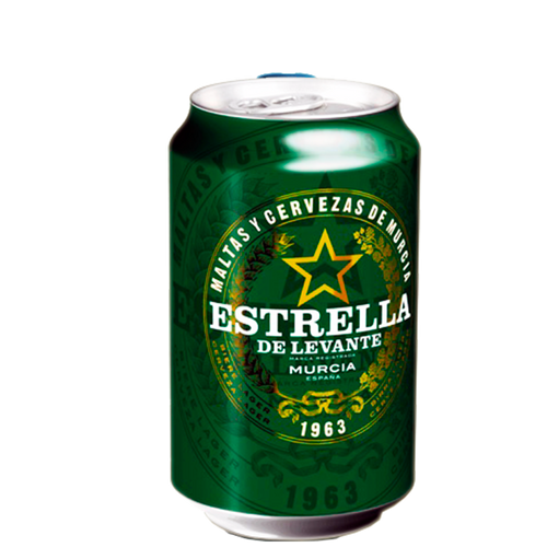 Cerveza Estrella Levante Lata 33cl 24ud - Distri Ortiz